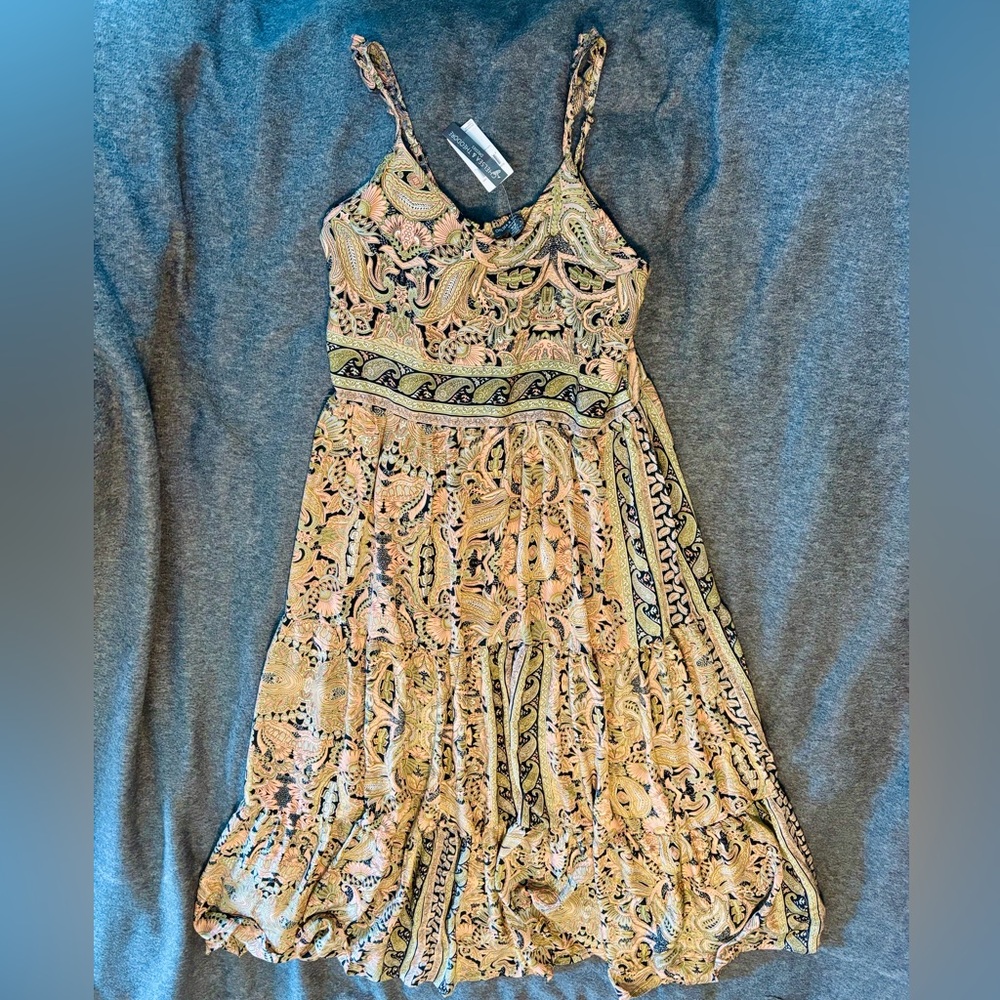 Chelsea & Theodore paisley maxi dress